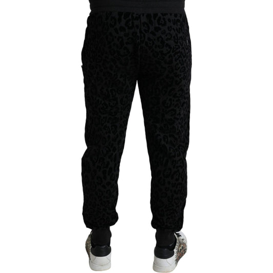 Elegant Leopard Joggers for Men Dolce & Gabbana