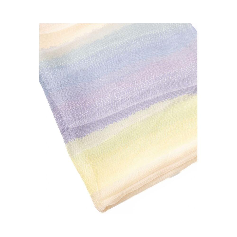 Elegant Multicolor Silk Scarf