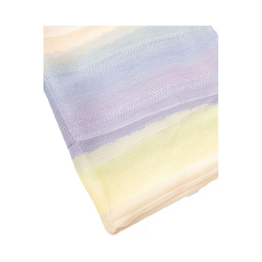 Elegant Multicolor Silk Scarf