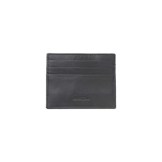 Elegant Blue Leather Card Holder