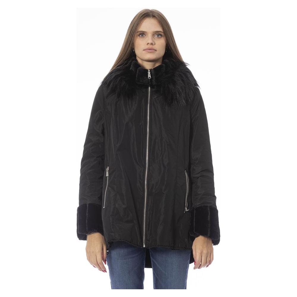 Reversible Hooded Jacket in Black