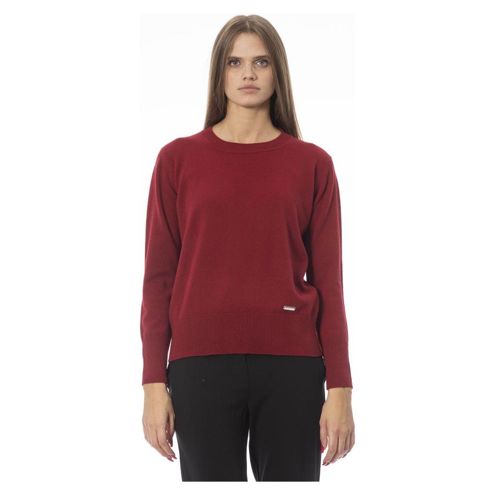 Elegant Wool-Cashmere Crew Neck Sweater