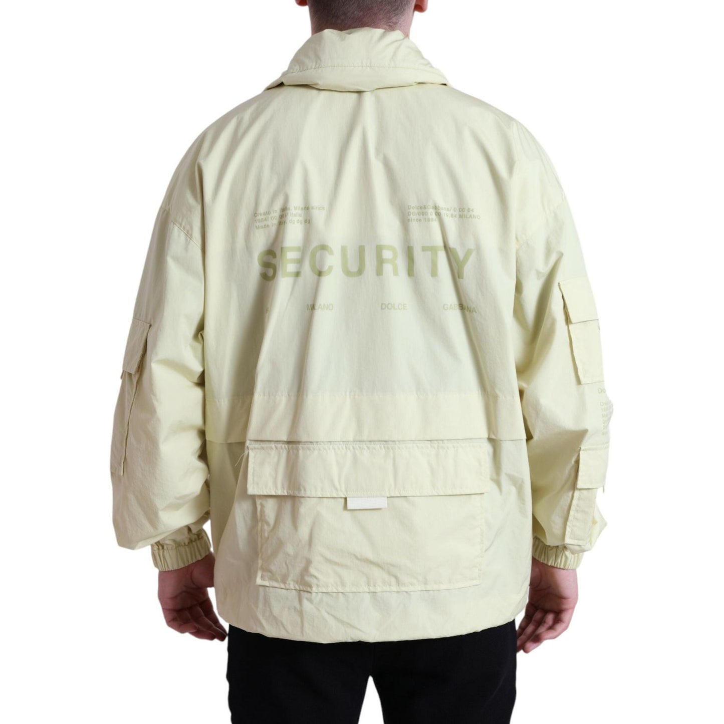 Elegant Yellow Windbreaker Jacket