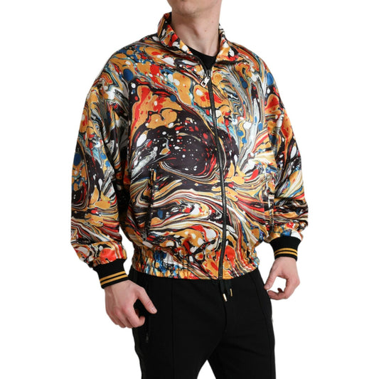 Colorful Abstract Bomber Jacket