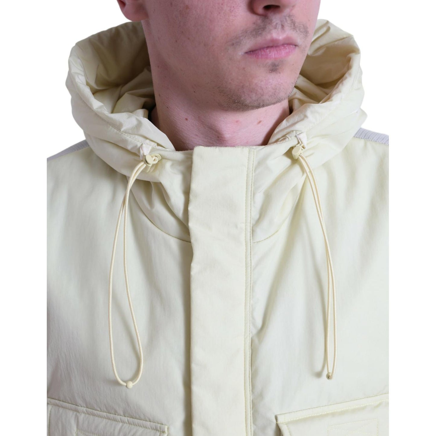 Sunshine Yellow Hooded Vest Jacket