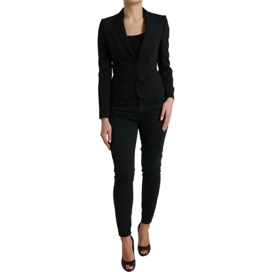 Chic Wool Blend Peak Lapel Blazer