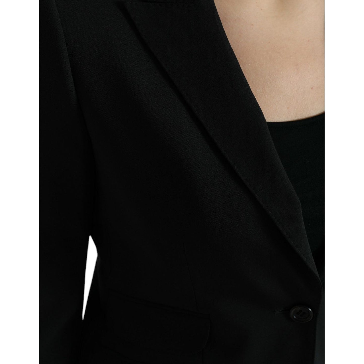 Chic Wool Blend Peak Lapel Blazer