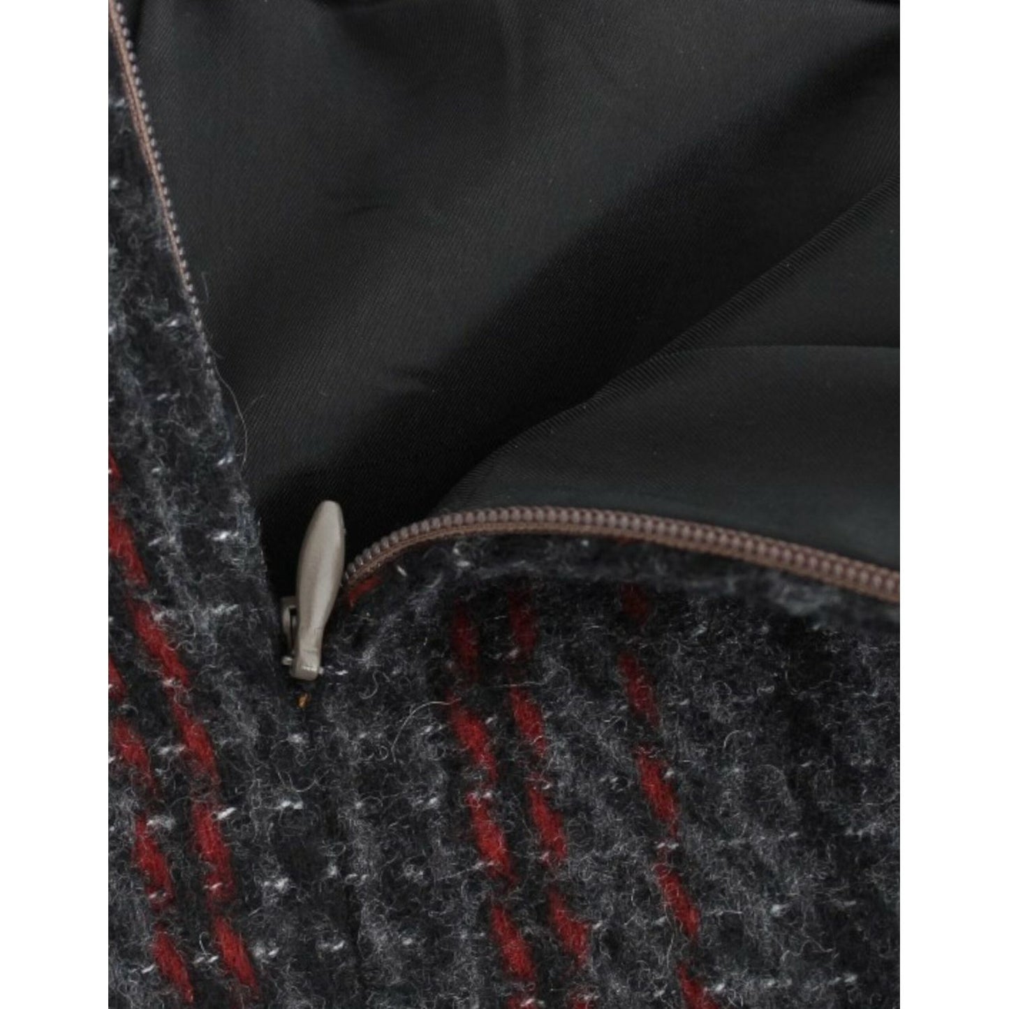 Costume National Gray wool mini skirt