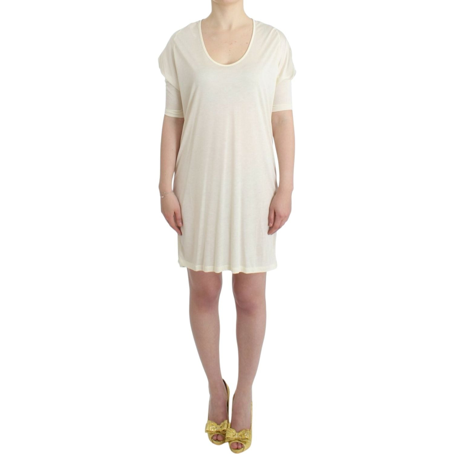 Costume National White modal tube dress