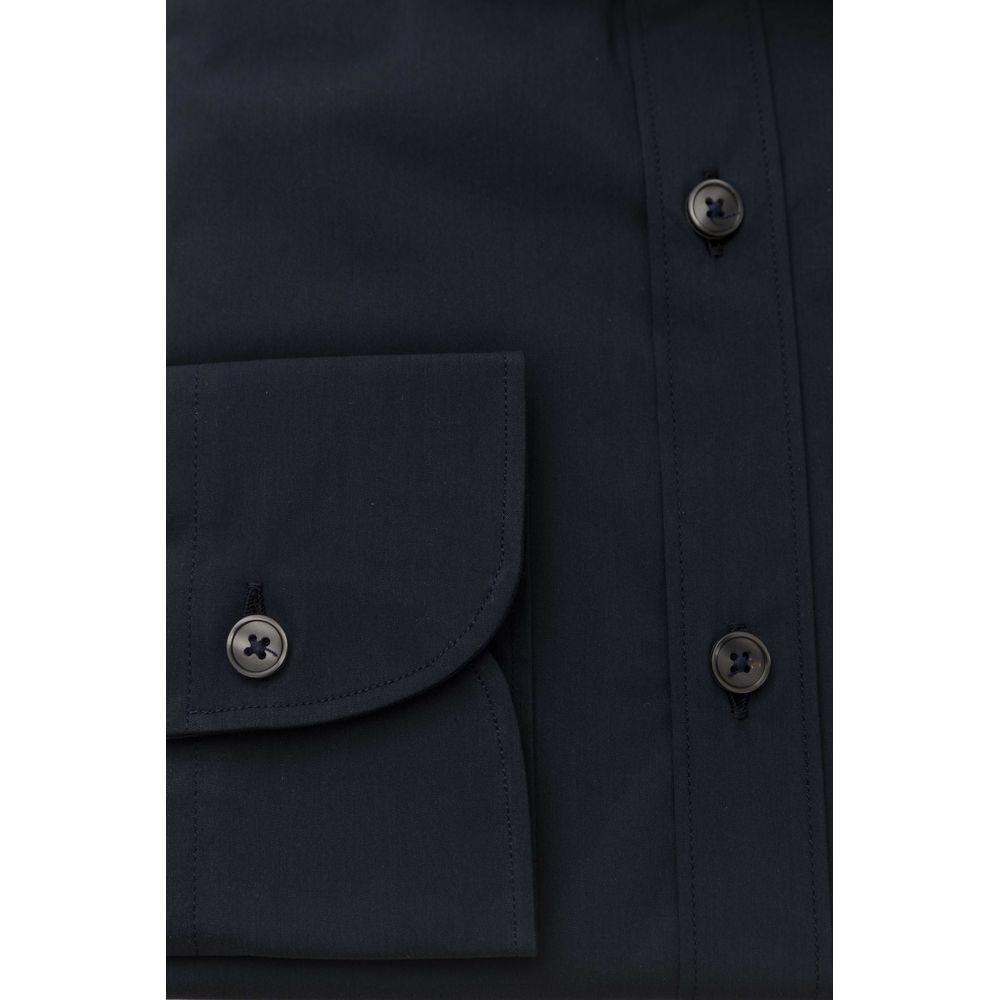 Slim Fit French Collar Shirt in Blue