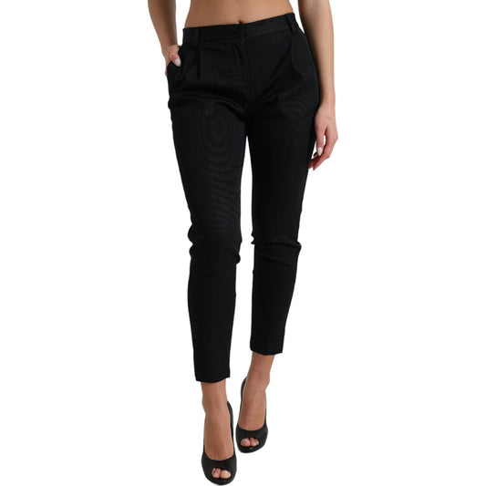 Chic High Waist Skinny Cropped Pants