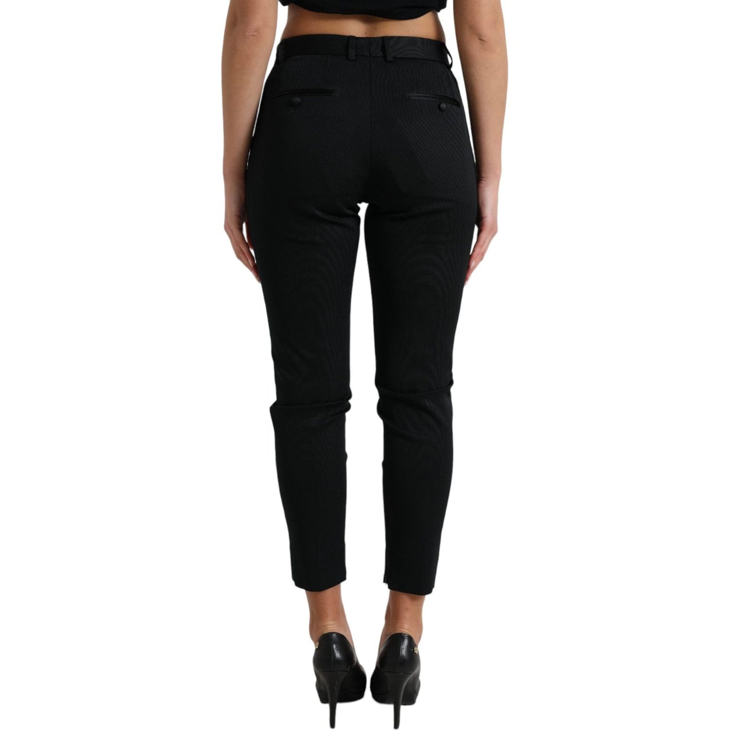 Chic High Waist Skinny Cropped Pants