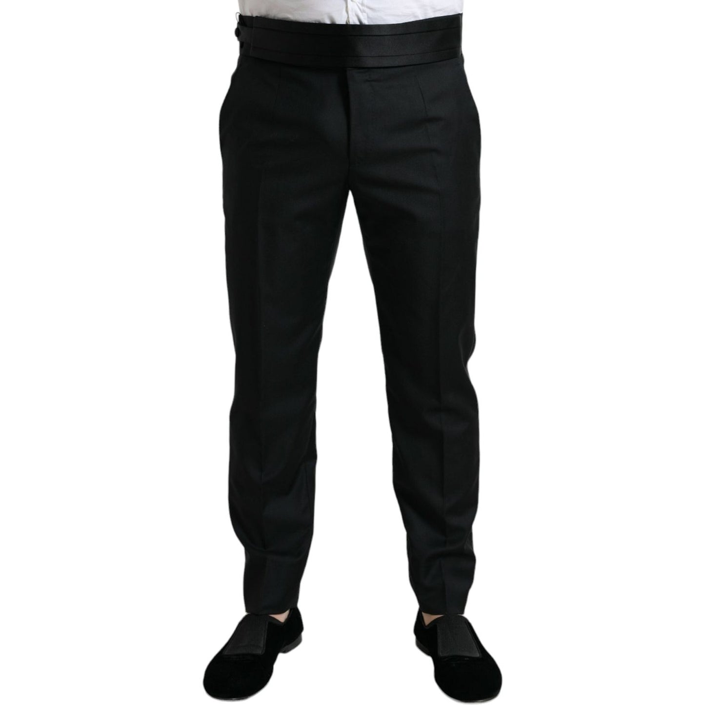 Elegant Slim Fit Wool Dress Pants