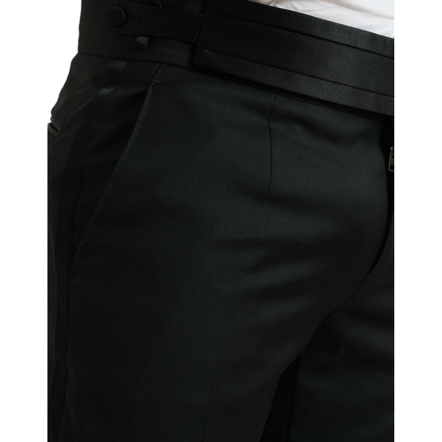 Elegant Slim Fit Wool Dress Pants