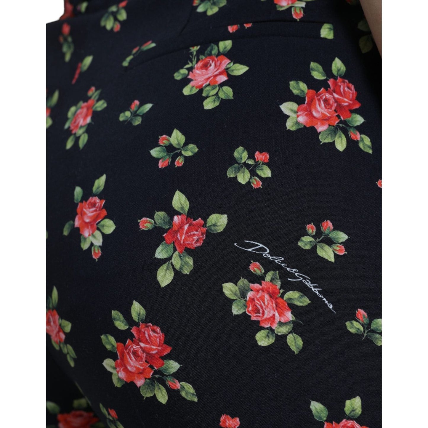 Elegant High-Waist Floral Tapered Pants