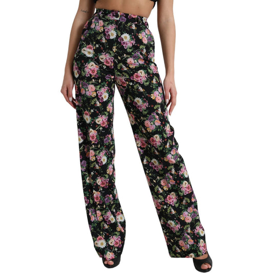 Floral High Waist Wide Leg Pants