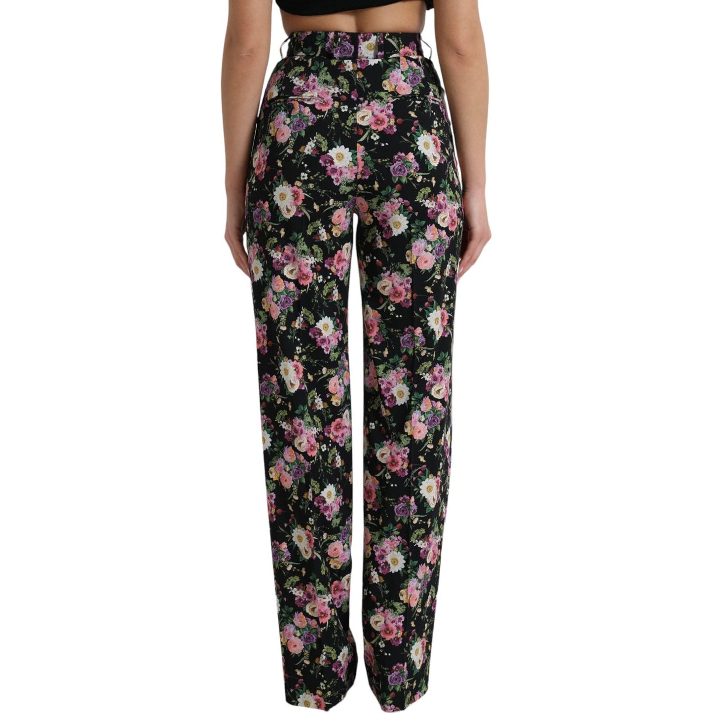 Floral High Waist Wide Leg Pants