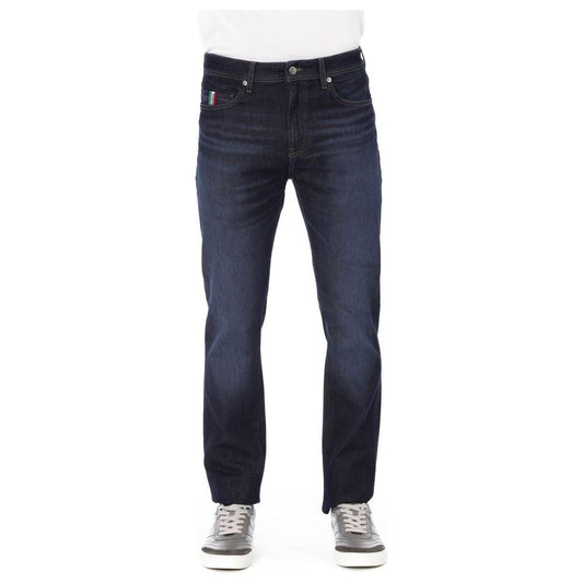 Trend-Setting Regular Fit Logo Jeans