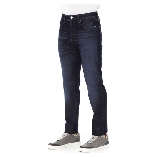 Trend-Setting Regular Fit Logo Jeans