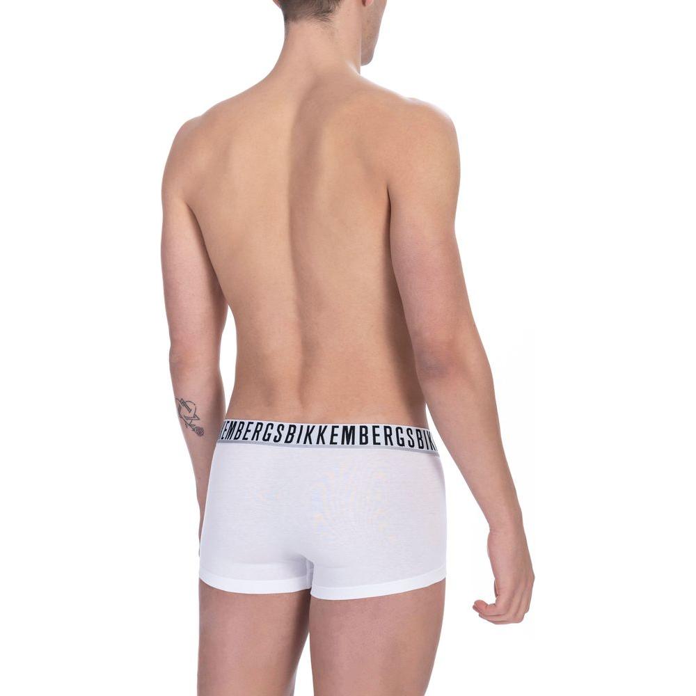 Bikkembergs White Cotton Trunk Twin-Pack