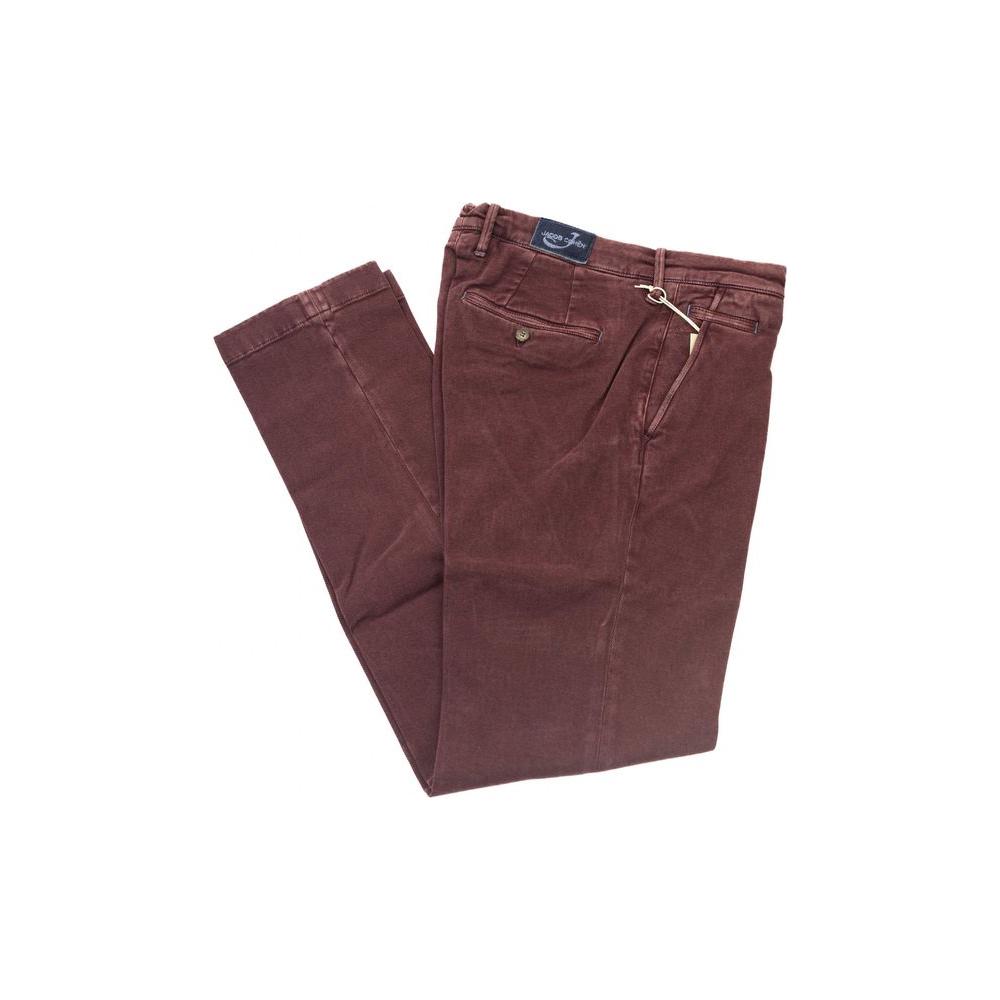 Elegant Burgundy Chino Model Trousers