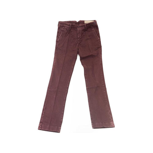 Jacob Cohen Elegant Burgundy Chino Model Trousers Jacob Cohen