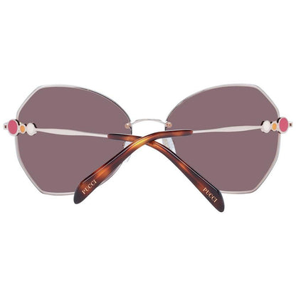 Emilio Pucci Rose Gold Metal Sunglasses Emilio Pucci