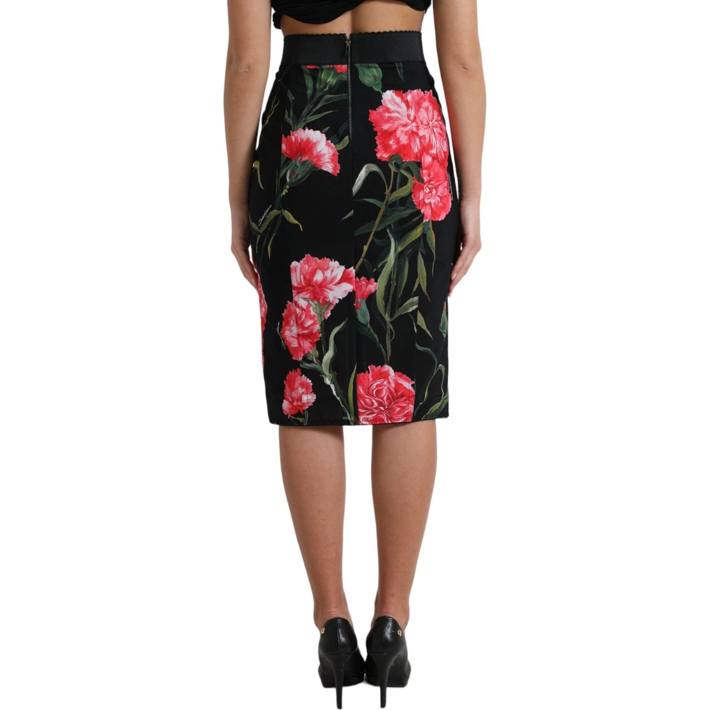 Floral High Waist Pencil Skirt