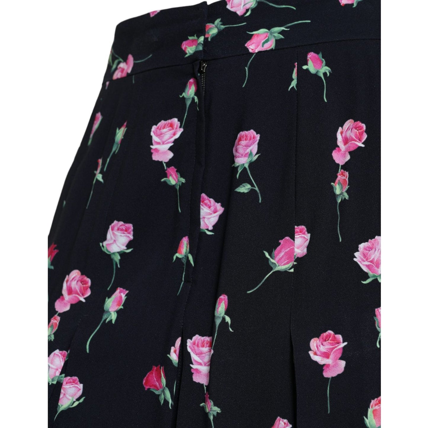 Elegant Floral A-Line Knee-Length Skirt