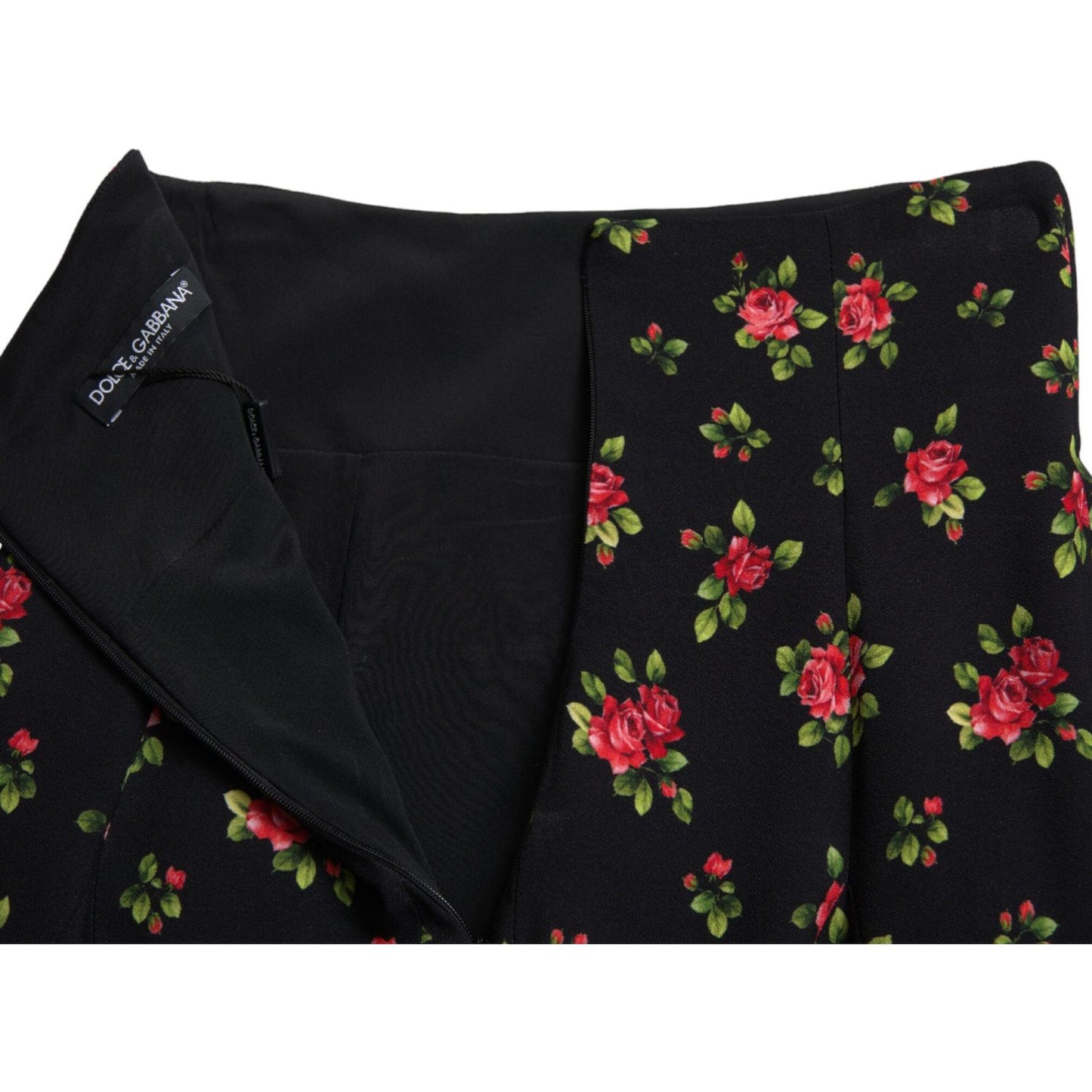 Floral A-Line Mini Skirt with High Waist