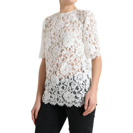 Elegant White Lace Blouse