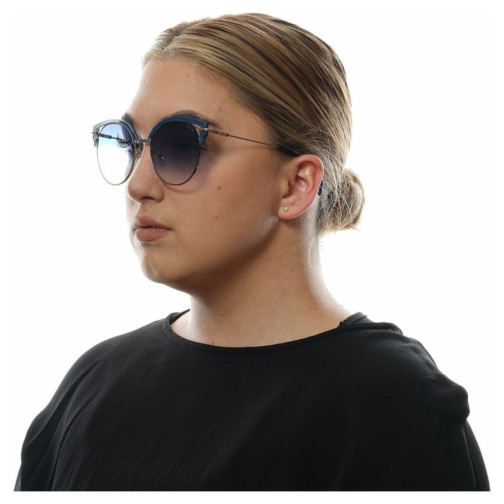 Chic Blue Gradient Butterfly Sunglasses