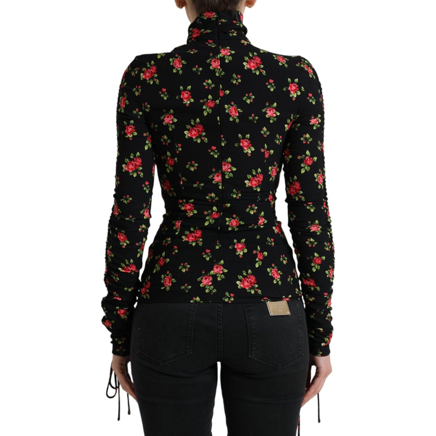 Elegant Floral Silk Blend Top