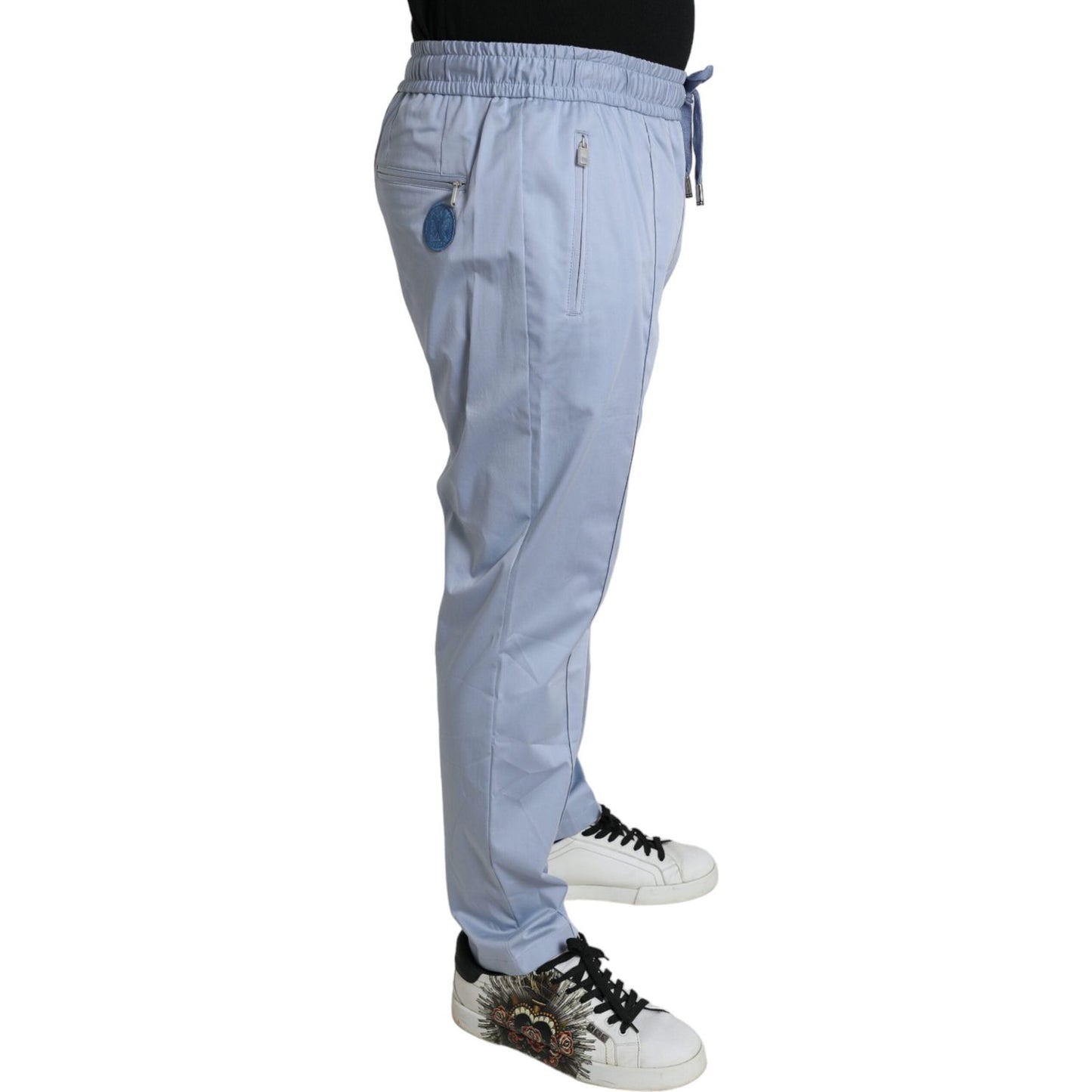 Elegant Light Blue Jogger Pants for Men