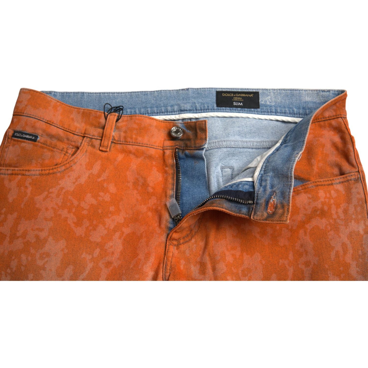 بنطلون جينز ضيق أنيق بألوان متدرجة من دولتشي آند غابانا