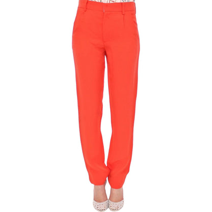 CO|TE Orange boyfriend stretch pants