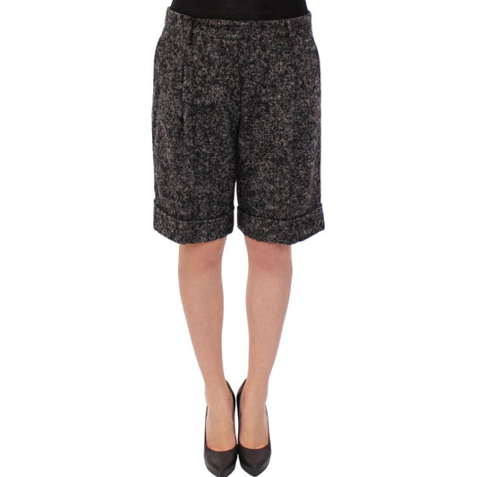 Dolce & Gabbana Elegant Gray Alpaca Blend Shorts Dolce & Gabbana