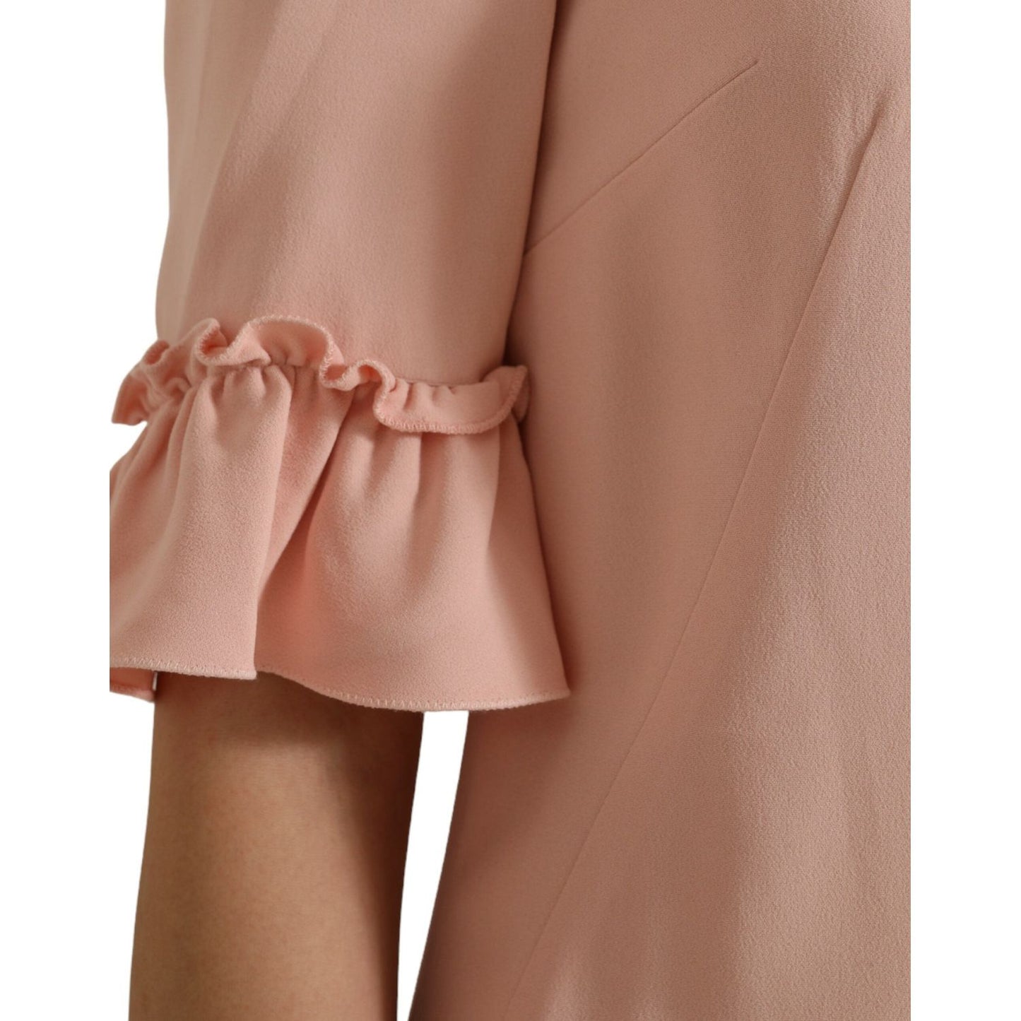 Elegant Light Pink A-Line Shift Mini Dress