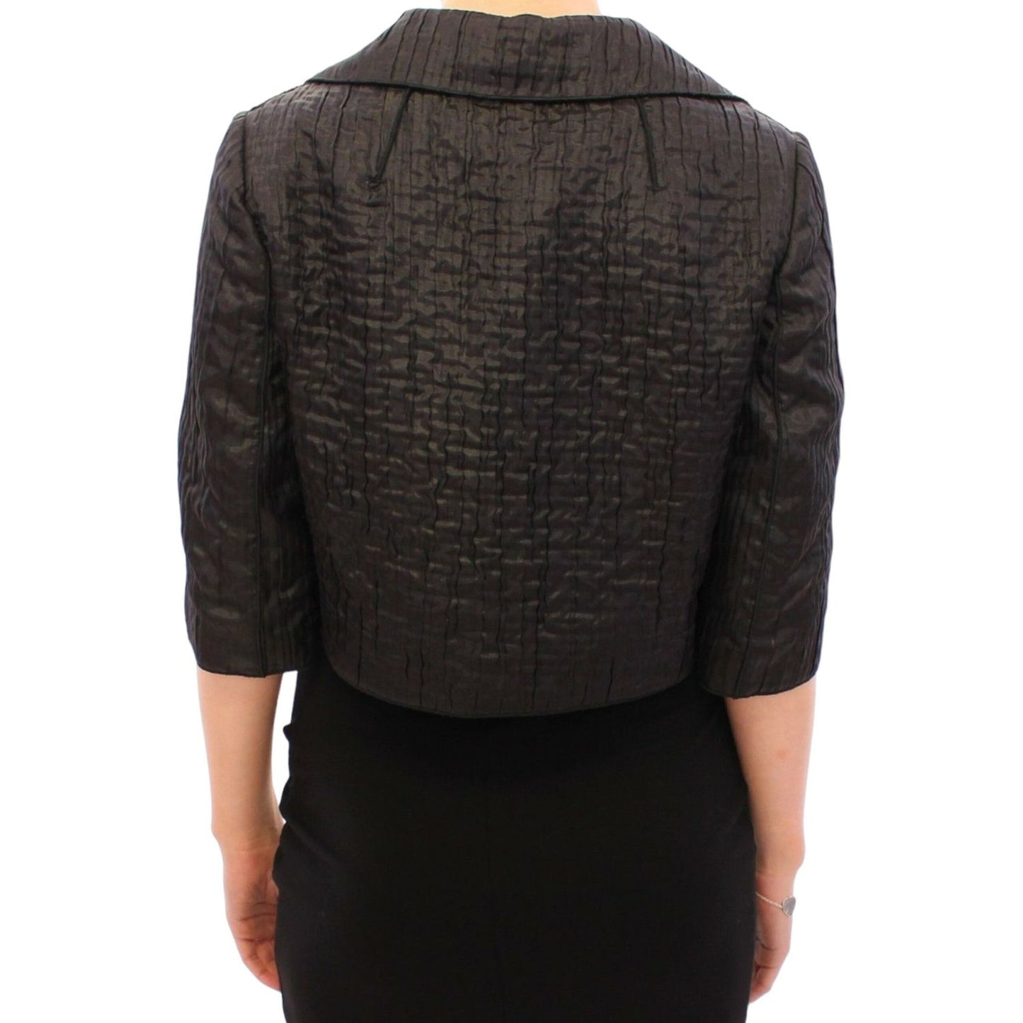 Elegant Black Bolero Shrug Jacket