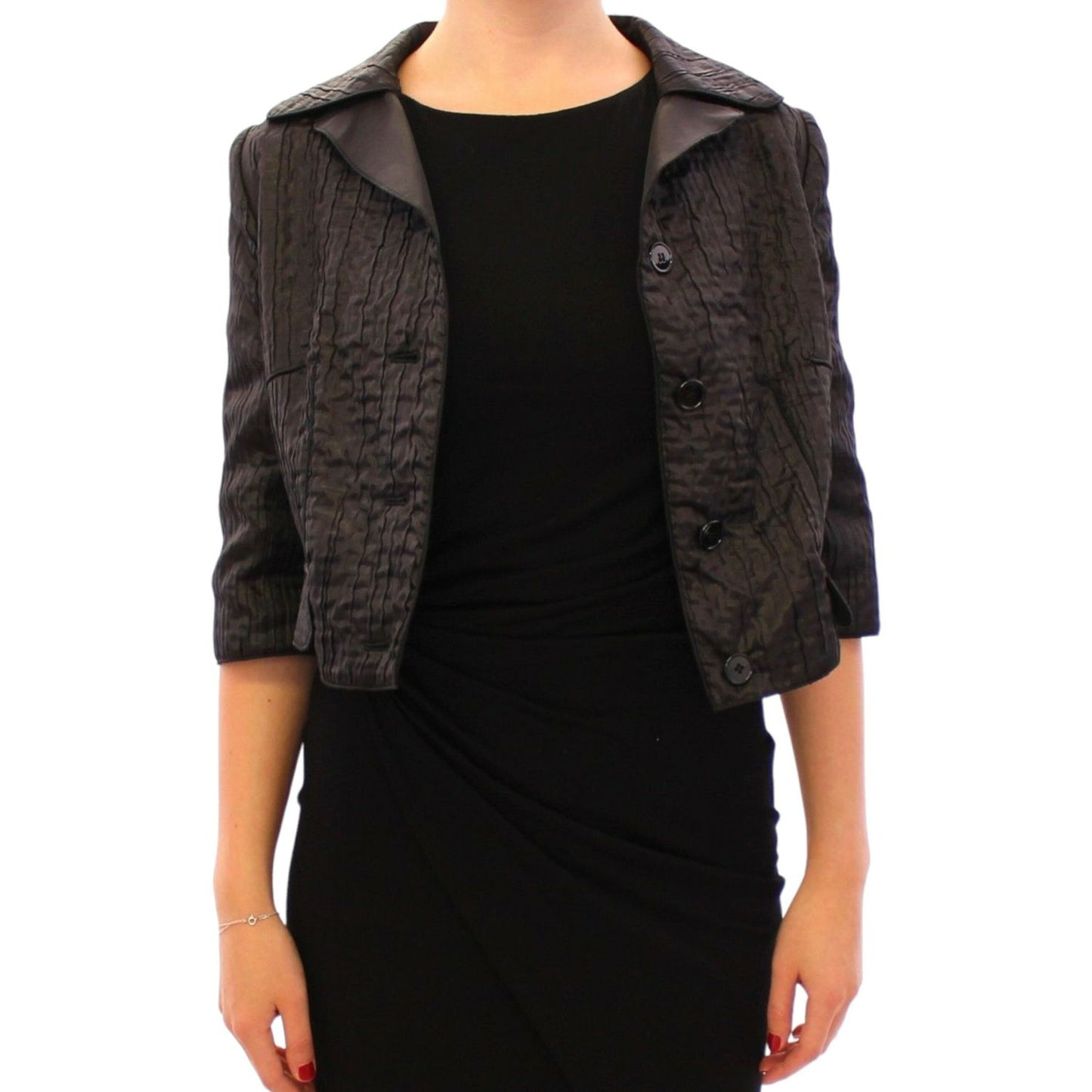 Elegant Black Bolero Shrug Jacket