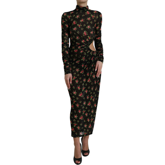 Elegant Floral Sheath Dress Dolce & Gabbana