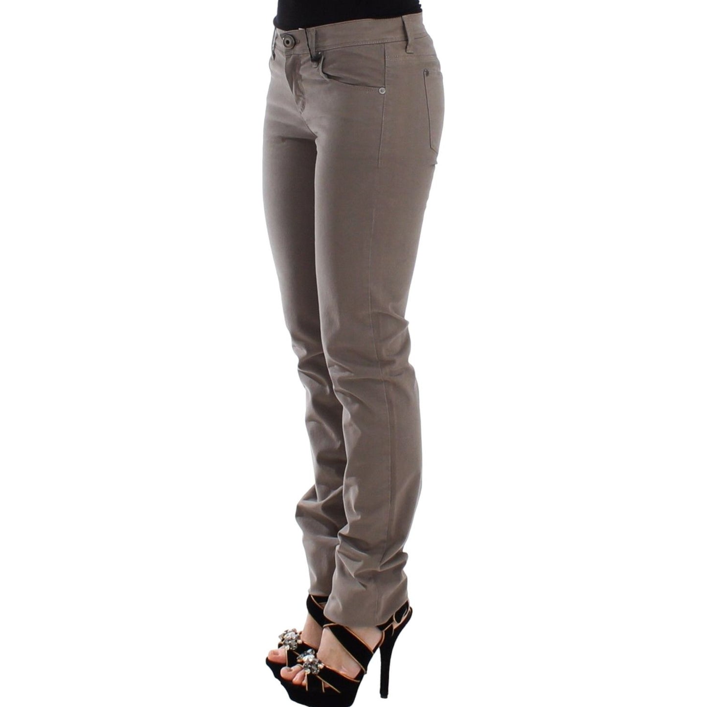 Chic Taupe Skinny Jeans for Elevated Style