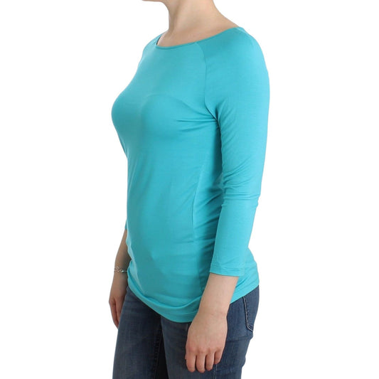 Elegant Blue Modal Blend Top