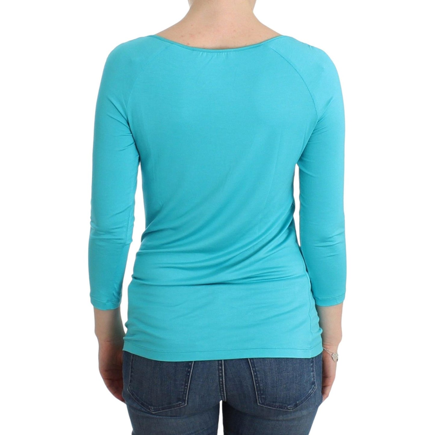 Elegant Blue Modal Blend Top