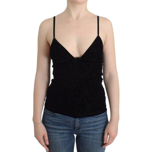 Elegant Black Cami Lingerie Top