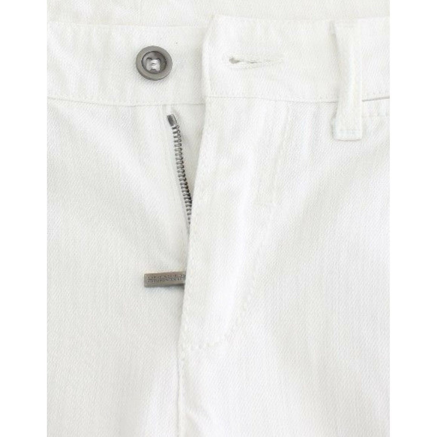 Chic White Cropped Jeans for Sophisticated Style