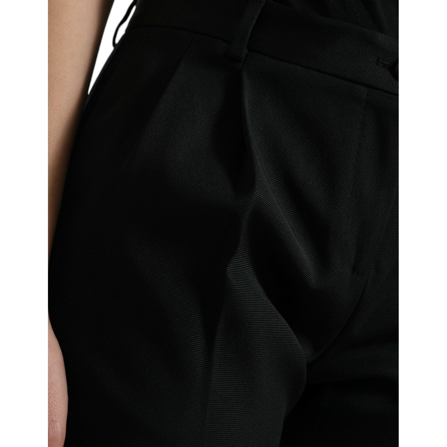 Elegant High-Waist Tapered Cropped Pants