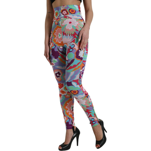 Enchanting Floral Print High-Waist Leggings