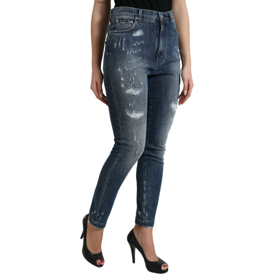 Elegant High Waist Stretch Denim Jeans