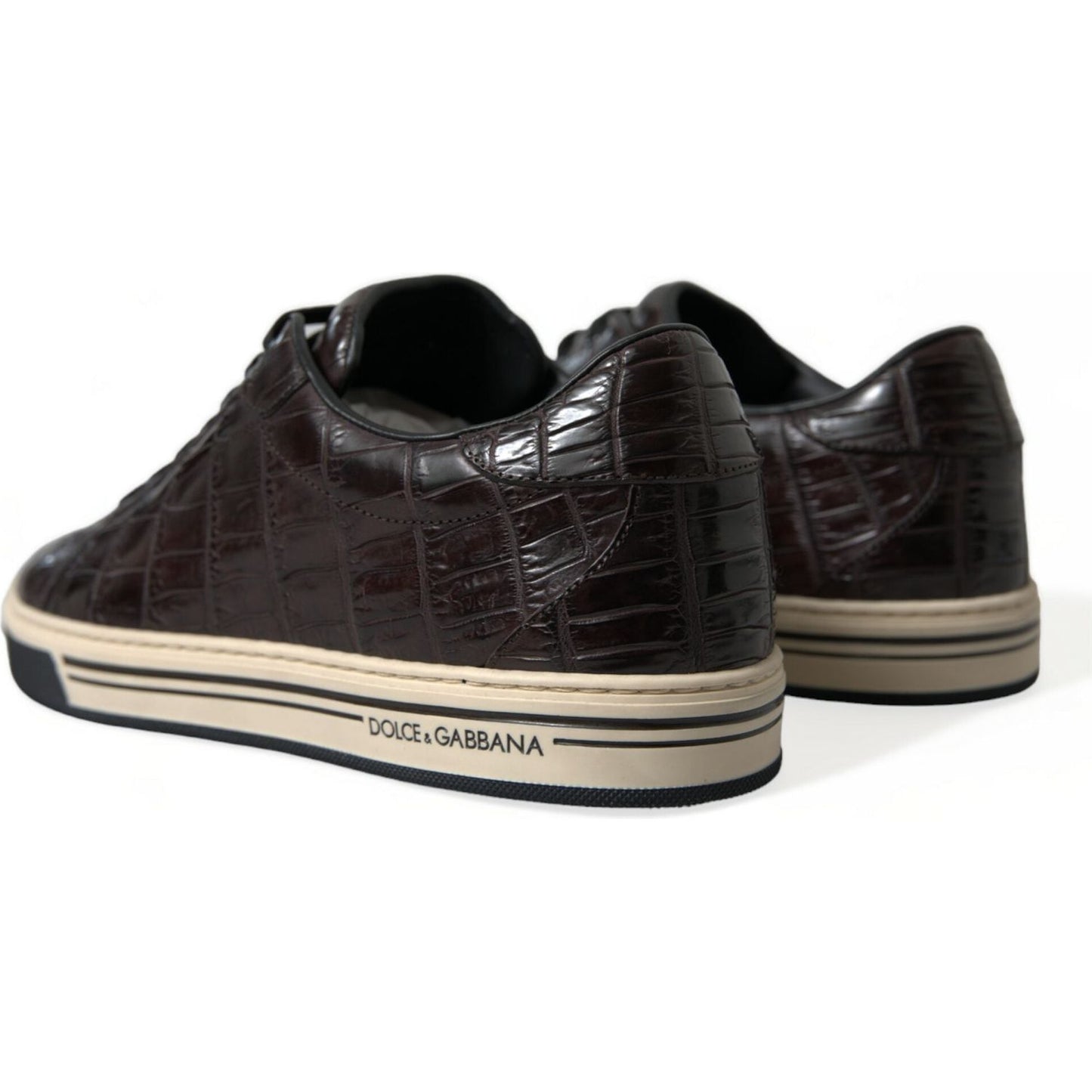 Elegant Exotic Leather Low-Top Sneakers